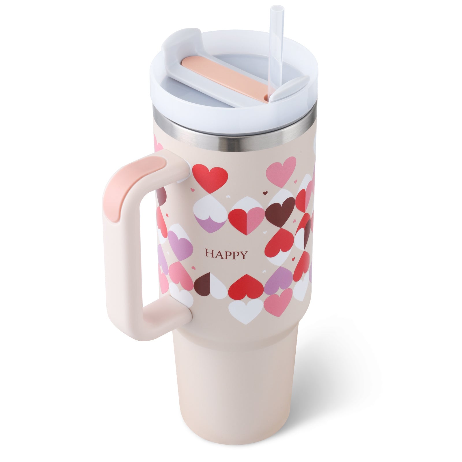 11 oz Tumbler With Handle Straw Insulated Gifts