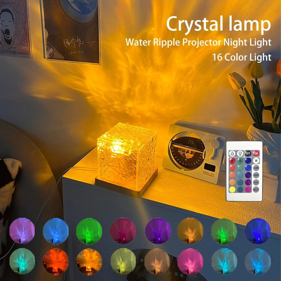 LED Water Ripple Ambient Night By Castlight