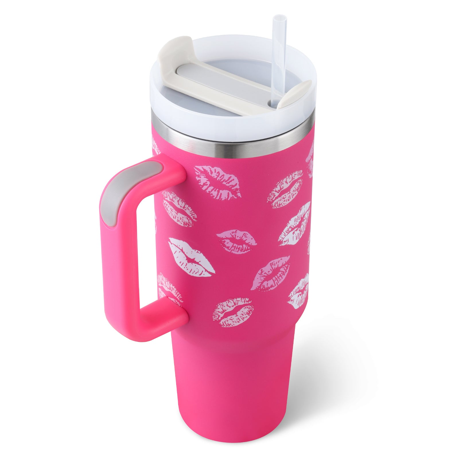 11 oz Tumbler With Handle Straw Insulated Gifts